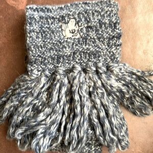 Blue and grey wool scarf by True Religion